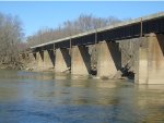 Looking West at Trestle across Wabash River